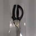 Brigii Kitchen Shears, Stainless Steel Heavy Duty Poultry Shears, Multi-Purpose Kitchen Scissors for Cutting Chicken, Fish, Seafood, and Vegetables, Spring Loaded-KS05Black