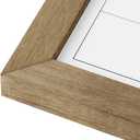 Dry Erase Monthly Calendar Whiteboard for Wall, Solid Pine Wood Rustic Brown Frame Magnetic Surface Whiteboard for Wall23.6"x 31.5"(YLBB-B-RB-6080)