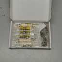 Txinmin Ceramic Cabinet Handles 6 Pack Dresser Cabinet Pulls 3" Hole Centers Euro Style Drawer Hardware - Ivory White