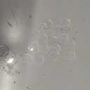 20PCS of Blank Clear Acrylic Round Circle with Two Holes,Plexiglass Laser Cut Round Disc, DIY Accessory 1/8" Thickness (Clear, 1")