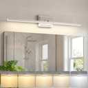 VOLISUN Modern Bathroom Vanity Light 31.5 inch, Rotatable, 18W Dimmable 5CCT Led Bathroom Light Fixture Over Mirror, Brushed Nickel Bar Vanity Light for Bathroom Mirror Cabinets-ETL Certificated