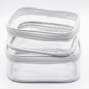 4 Pack  Clear Zipper Case for Storage- Professional-Grade Clear Zipper Pencil Case,Toy Storage Bins, Toiletry Pouch, Travel Organizer, Cosmetic ,  Size 7 x 9.5 Inches