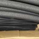 14Ft 8 Pcs Trampoline Curved Poles Replacement with Enclosure Net, Trampoline Curved Pole, Plastic T Connector, Fiberglass Rods, Mounting Hardware, Foam Padding