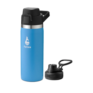 Farsea Insulated Water Bottle, Leak Proof Locking Lid with Soft Silicone Spout, Stainless Steel,Leak Proof, Double Walled Vacuum Insulated, BPA-Free, 24 Hr Cold, Wide Mouth, Sports & Travel Bottle