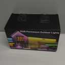 MuliVid 150Ft Permanent Outdoor Lights,Smart RGB Outdoor Lights with Remote APP Control, IP67 Waterproof Outside Light for House for Christmas, Halloween, Holiday, Party, Daily