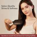 Boar Bristle Hair Brush for Women, Paddle Hairbrush Natural Boar Bristle for Thin Fine Hair Smooth Frizz Enhance Shine (Red)