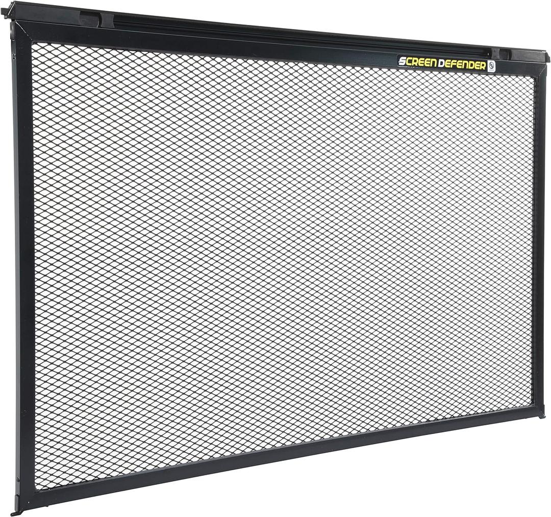Lippert Components 859794 Screen Defender RV Entry Door Aluminum Screen Protector, 30-inch, Black