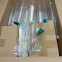 4 Sets 5 Arms Acrylic Candelabra Centerpieces for Tables, 27" Clear Candle Holder for Wedding Dinner Party and Home Decor,Candlesticks Holder with LED Candles