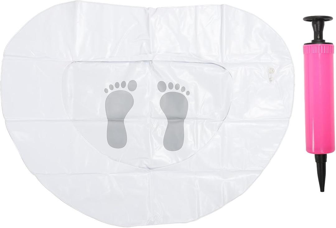 Inflatable Swimming Pool Foot Bath, Foldable Foot Soaking Basin with Pump, Large Capacity Footbath for Adults and mini, Portable Foot Wash Tub for Pool Entry, Camping, Travel
