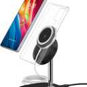 Magnetic Charger Stand for Samsung S26 Ultra/S26+/S26/S25/S24, Detachable Wireless Charging Station Compatible with MagSafe fo riPhone Air/17/16/15/14/13/12