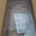 STORi SimpleSort 3-Piece Stackable Clear Drawer Organizer Set | 12" x 6" x 2" Rectangle Trays | Wide Makeup Vanity Storage Bins and Office Desk Drawer Dividers | Made in USA