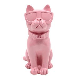 Holiday Home Sitting Cat Decor Pink 8.7in 1 Pack