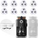 Appliance Casters - Furniture Sliders & Appliance Rollers for Kitchen, Coffee Machine, Blender, Oven - Helps Mom or Wife Easily Solve Countertop Sliding (White, 8pcs)