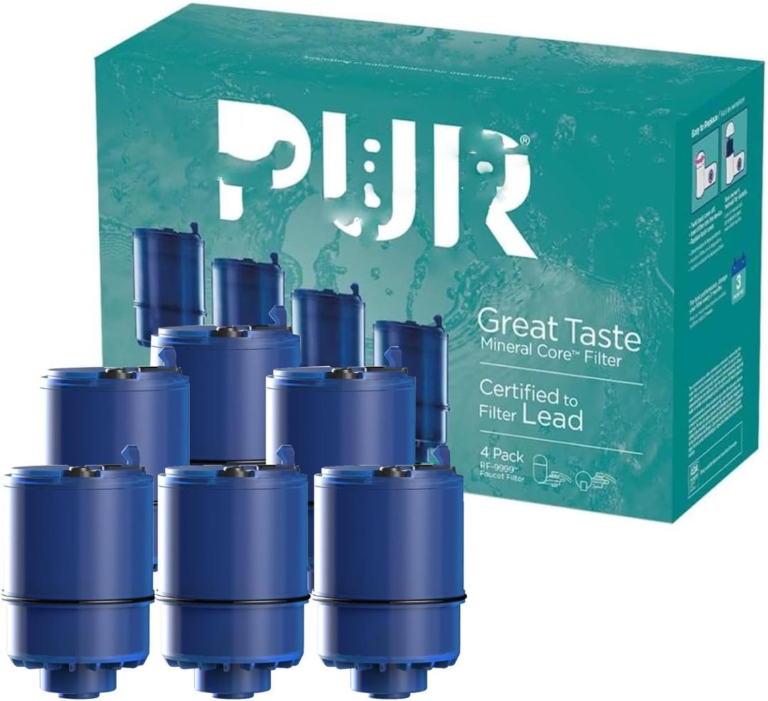 6Pack-Water Filter Replacement with Coconut Shell Activated Carbon, 3-Month Life Cycle