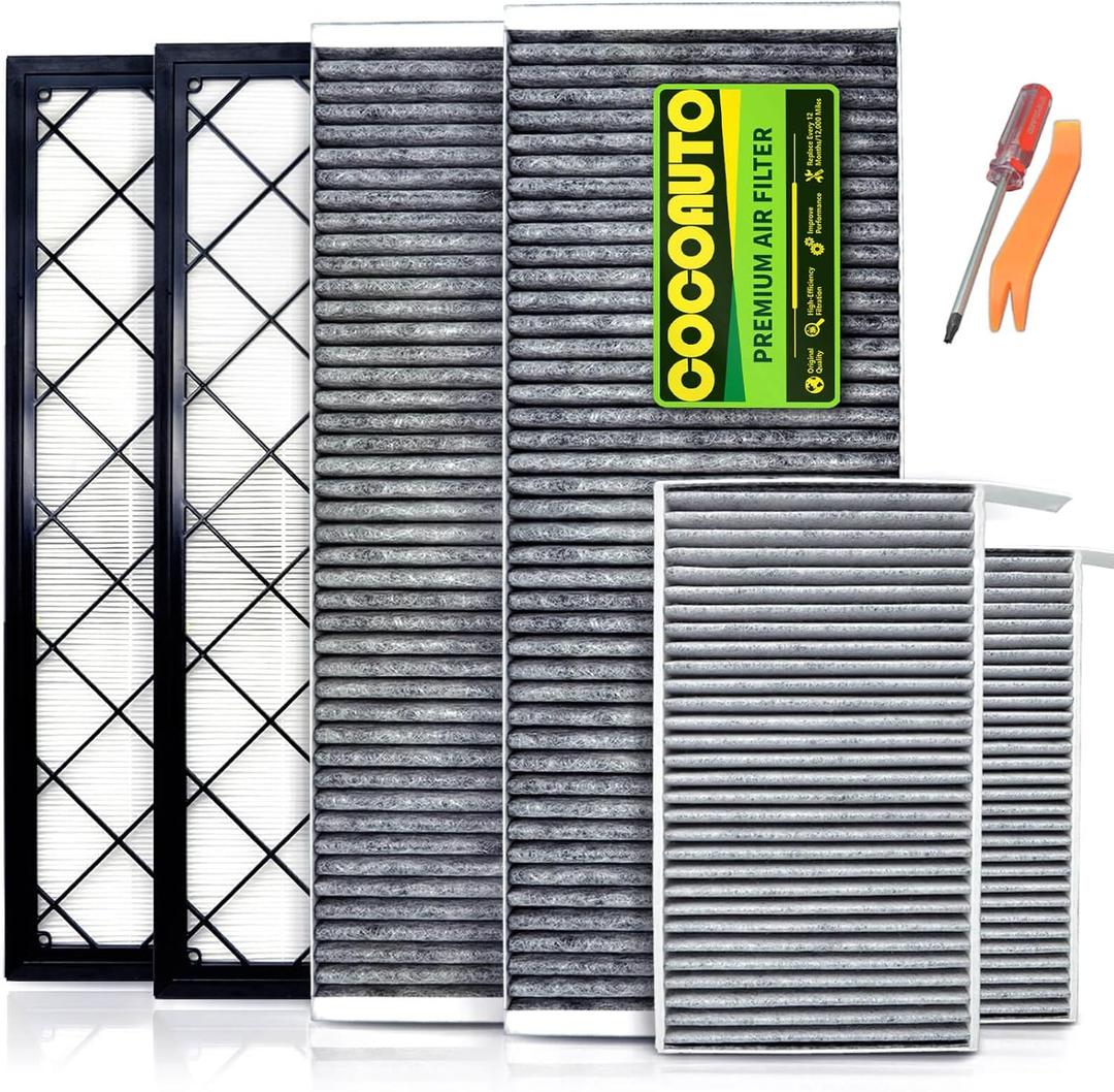HEPA Air Intake Filter and Cabin Air Filter for Model Y (2020-2025), Oem Quality, Designed for biochemical defence, Easy Installation via Video Guide(6 Packs)