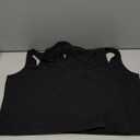 3 Pieces Crop Tops for Women, Workout Tops Basic Cropped Tank Tops Sleeveless Racerback Sports Gym Crop Tank for Teen Girls (Large, Black)