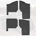 A & UTV PRO Floor Mats for Polaris Ranger 1000 XP Crew Accessories 2019-2025, 4 Seater Front & Rear Cargo Mat