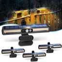 Clip On Solar Motion Lights Outdoor Waterproof, 4 Pack Motion Sensor Outdoor Lights with 36 LEDs, 3000K, Portable Solar Powered Security Light for Fence Garage Camping(Black)