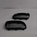 E92 Grille - Black Kidney Single slats Grill Compatible With 2010 2011 2012 2013 BMW E92 E93 LCI Coupe 320i 328i 335i,ABS Gloss Black Kidney Grill