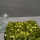 Verdusa Women's Rave Sequin Sparkly Slit Mini Skirts Club Party Bodycon Skirt Festival Outfits (Large, Green)