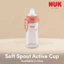 NUK Active Sippy Cup, 10 oz, 2 Pack, Disney's Cars, Lightning McQueen, BPA-Free, Spill-Proof, Transition Cup