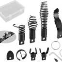 8-Piece Drain Snake Kit for 5/16" to 3/4" Cables  Heavy-Duty Manganese Steel Cutters for Roots, Grease & Stubborn Clogs  Includes Storage Case & Metal Ring