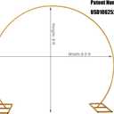 LANGXUN 9.5ft Large Size Metal Circle Balloon Arch Stand Decoration, Arch Frame for Birthday Wedding Graduation Decorations and Event Party Supplies, Baby Shower Photo Background