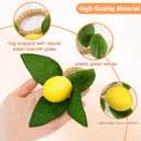 Lemon Napkin Rings Set of 12, Faux Lemon Summer Farmhouse Napkin Ring Holder for Dining Table Decor Banquet Wedding Birthday Thanksgiving Christmas Easter Holiday Table Decorations