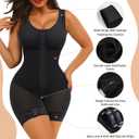SHAPERX Women's Fajas Colombianas Tummy Control Shapewear Postpartum Full Body Shaper Butt Lifter Bodysuit (Black, 3XL)