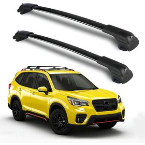 4 x Roof Rack Cross Bars Compatible with Subaru Forester 2014-2026(Not for Wilderness) Aluminum 260 LBS Crossbars Rails Cargo Rooftop Bike Snowboard Skiboard Luggage Rack Cargo Carrier