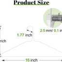 Wire Metal Clothes Hangers Bulk 100 Pack, 16 Inch 12 Gauge Standard Size, Slim Space Saving for Coat Suits Shirts Pants Skirts, Non Slip, White