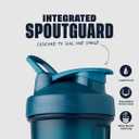 BlenderBottle Classic V2 Shaker Bottle Perfect for Protein Shakes and Pre Workout, 20-Ounce, Ocean Blue