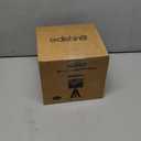 EDISHINE Tripod Table Lamp, Small Cute Bedside Lamp with Linen Beige Lampshade, Nightstand Lamp for Nursery, Bedroom, Kid Room, Living Room, Light Brown Wooden Base, E26 Socket, 14.2 Inch