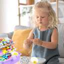 3000Pcs Arts and Crafts Supplies for Kids Craft Kits with Pipe Cleaners Crafting Supply All in 3 Layered Craft Box DIY Crafts for Kids Ages 4-8 8-12 Homeschool Supplies Toys Gifts for Girls & Boys (Purple)