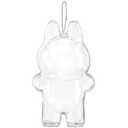 Protective Case, High Clear Case Cover for 17cm Doll, Acrylic Display Box with Keychains (Doll Not Include)