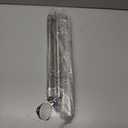 TEECK Shower Curtain Rod, 32-80 inch Adjustable Spring Tension Curtain Rod, Never Rust Anti-Slip Shower Curtain Rod for Bathroom, No Drilling, Never Collapse, Easy to Use, Silver