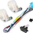 Overhaul Kit Wiring Harness Gear Shifter Foot Switch Motor Gearbox for Peg Perego Power Pull Power Loader, Repair Replacement Parts for Children Ride On Car