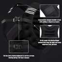 Weighted Vest Men or Women - 5/10/15/20/25/30lbs Weights with Reflective Stripe, Weighted Vest for Workout Equipment for Strength Training Running - Walking Weight Loss (Black)