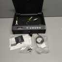 Gun Safe, Biometric Gun Safes for Pistols with LCD Display of Temperature Humidity, Fingerprint Quick Access Pistol Safe Solid Handgun Safe