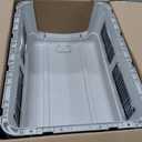 SportPet Designs Plastic Kennels Rolling Plastic Airline Approved Wire Door Travel Dog Crate, XXX-Large, Gray