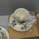 Lenox 185591602 Winter Greetings, Ivory Bone China, 5-Piece Place Setting, Christmas Dinnerware Set, Holiday Hosting