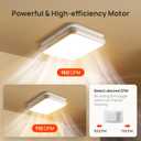 Consciot Bathroom Exhaust Fan with Light, 110/160 CFM Adjustable, 0.8/1.0 Sone, suitable for mounting hole 11.39 x 10.42 inches, Bath Ventilation Fan with 1500Lm LED Light 3CCT Selectable & Nightlight