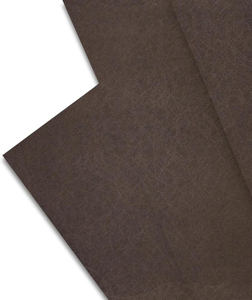 Majestic Giftware PVC Faux Leather Fabric 2 Yard (G29-54X72) | Dark Brown Circular Synthetic Vinyl Faux Leather Sheets by The Yard for DIY Crafts, Upholstery | Waterproof & Easy to Clean