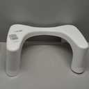 Squatty Potty Simple Curve Bathroom Toilet Stool 7" White