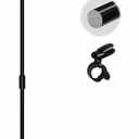 HOOSUN Garden Flag Stand Holder,Yard Flag Holder for Small Flags 12 x 18,Yard Sign Garden Flags Stake for Outside,Small Metal Garden Flag Pole for Yard with Tiger Clip (Black B)