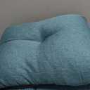 downluxe Indoor Bench Cushion for Indoor Furniture, Non-Slip Tufted Overstuffed Textured Foam Bench Seat Cushion, 1 Pack, 36" X 14" X 4", Green