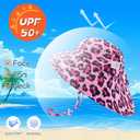 NIFACO Baby Girls Swimsuit 18-24 Months Infant Zipper Bathing Suit UPF 50+ Long Sleeve Rashguard Sunsuit B-Leopard