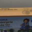 Waddle Kids Motorcycle Balance Bike - Toddler Ride on Toys w/Sounds, Wide Wheel Base, Rubber Coated Wheels, Foot to Floor Toddler Car Up to 44 Lbs, Motorbike for Kids Ages 18 Months to 3 Yrs, Blue (Large)