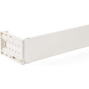 Kenney Classic 2.5 Adjustable Projection, 48" to 86" Wide Pocket Curtain Rod, White (48"-86")