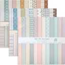 72 Sheets Scrapbook Paper 12x12 Double-sided Romantic Summer Boho Patterned Craft Paper Decorative Cardstock Junk Journal Supplies for DIY Photo Album Holiday Origami Decoration(Boho)